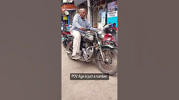 Age Doesn’t Matter Royal Enfield Bullet 350 💚| B 4 Bullet | #shorts #youtubeshorts #viral #bullet