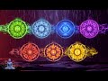 Full night all 7 chakras cleansing music  rain  7 chakra opening  balancing sleep  meditation