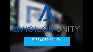 UA7 Password Policy