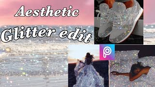 AESTHETIC EDIT ✨|| How to edit like Sara Shakeel |How to Add Glitter to Pictures✨|| PicsArt Tutorial screenshot 1
