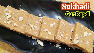 No sugar & High Fiber Sukhadi Recipe | Gur Papdi Recipe | Gujarati Sweets | आटे और गुड़ की सुखड़ी screenshot 4