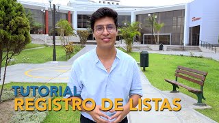 Videotutorial sobre registro de listas