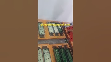 manual epoxy potting machine with gluing gun