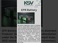 Ensure Compliance with EPR Battery Registration!!!