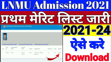 lnmu part 1 merit list 2021|lnmu part 1 merit list 2021 pdf download|lnmu merit list 2021|lnmu merit
