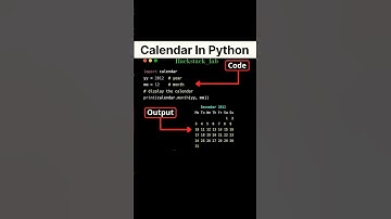Python Calendar in 7s ⏳📅 — print monthly calendars with code!