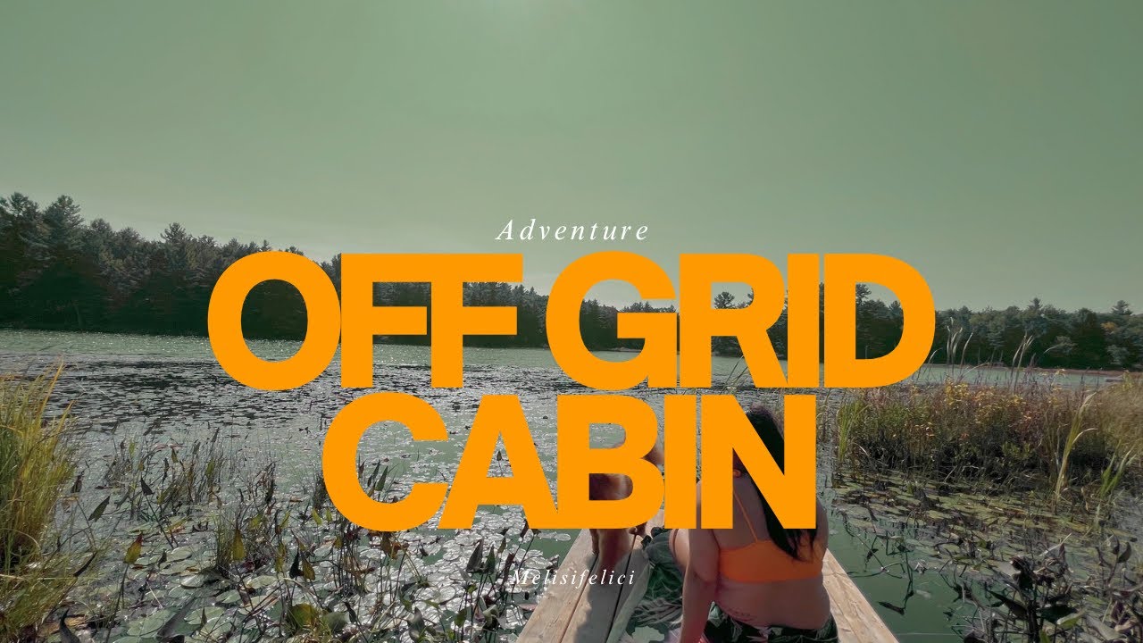 Off Grid Cabin Vlog | Beautiful fall weather by the lake with our dog Mochi 🇨🇦