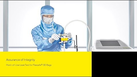 Flexsafe 3D Bags Point of Use Leak Test Product Video [KO]