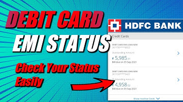 How To Check HDFC Debit Card Emi Loan Statement | hdfc debit card emi loan status 2024