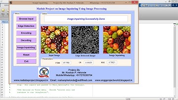 Matlab Code for Image Inpainting using image processing