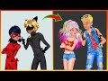 Miraculous: Ladybug Catnoir Transformation - Miraculous Cartoon Art