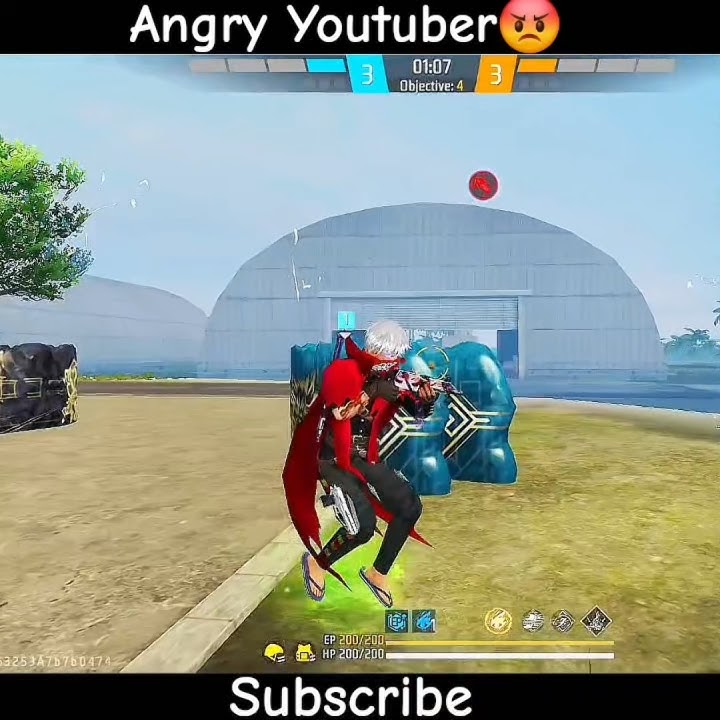 Angry youtuber 😡#freefire #shortsfeed