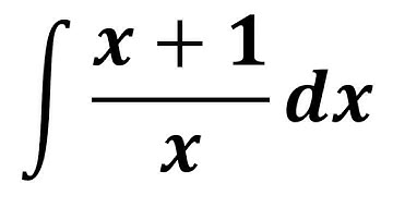 Integral of (x+1)/x