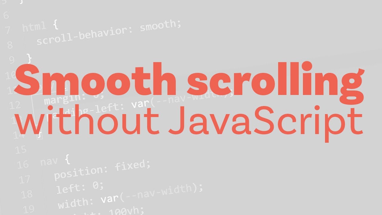 css smoothscroll css smoothscroll