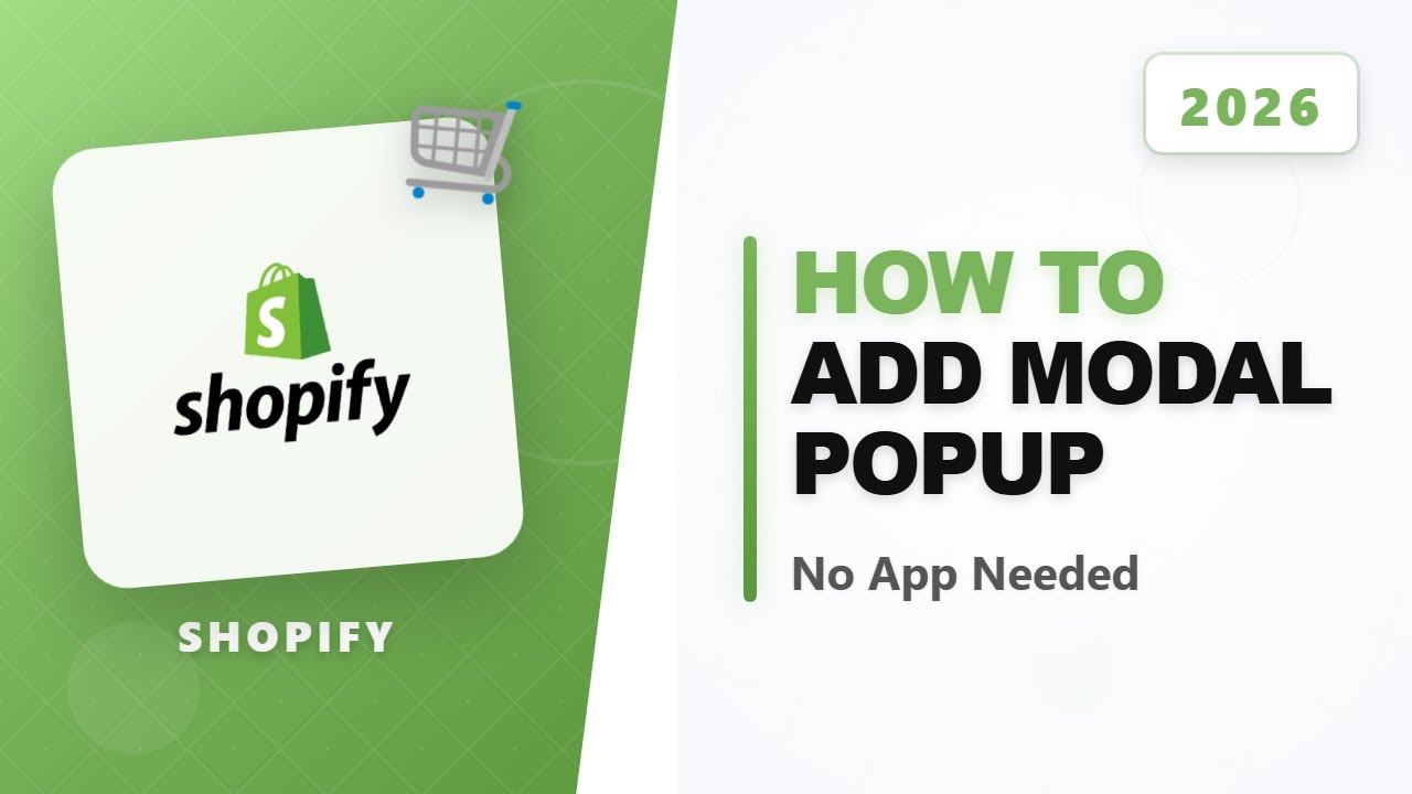 How To Add Modal Popup To Shopify Without App - YouTube