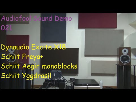 Sound Demo v2 021 Dynaudio Excite X18 Schiit Aegir Monoblocks Schiit Yggdrasil GS