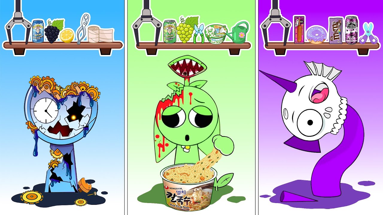 Incredibox Sprunki - Ohh NO!! HELP Sprunki Clock, Durple, Garden ...