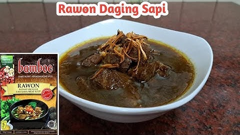 PUNYA DAGING SAPI YUK COBA BIKIN RAWON ENAK DAN GAMPANG || RAWON DAGING SAPI BUMBU INSTAN BAMBOE