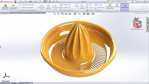 How to design an Orange Squeezer in Solidworks | SolidWorks Share