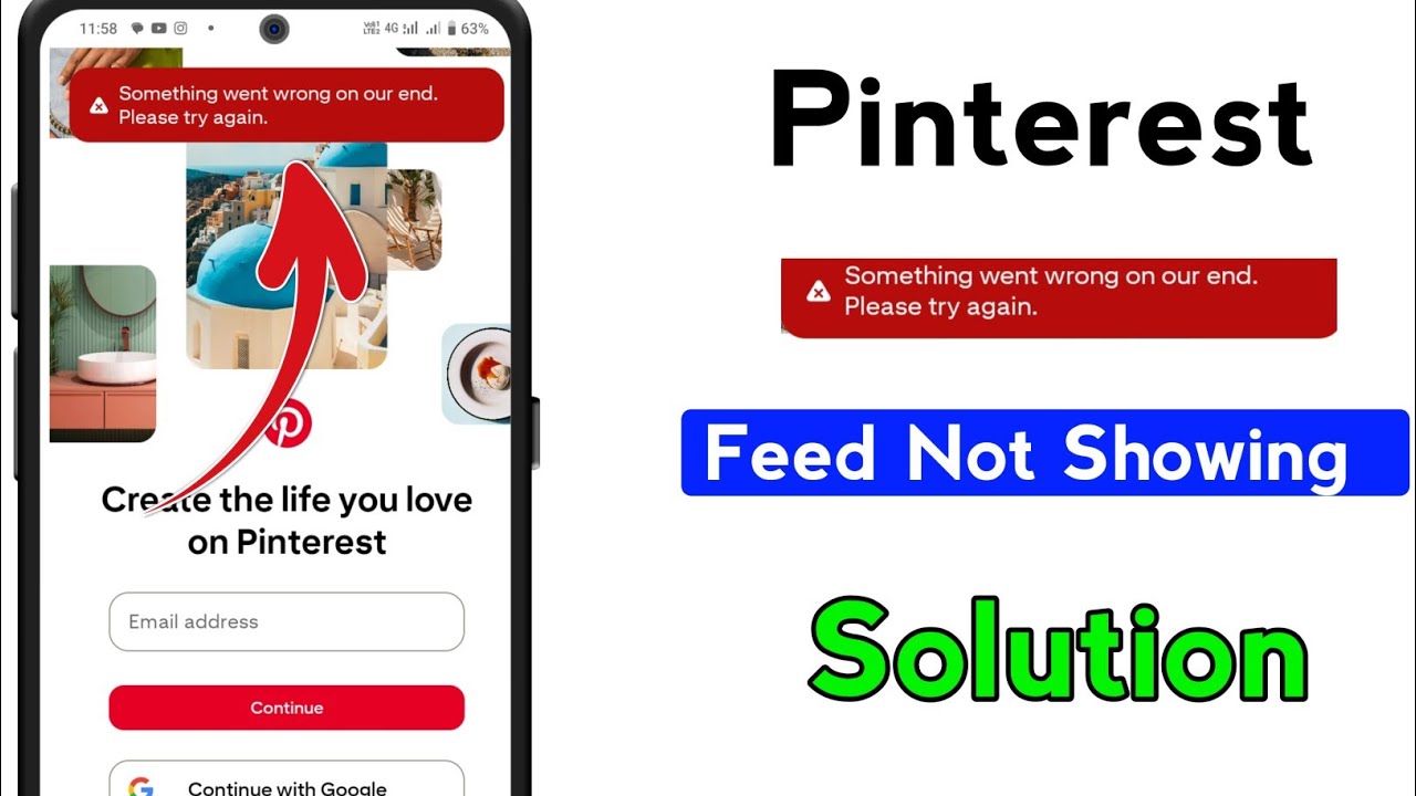 Pinterest something went wrong problem | How To Fixe something went wrong pinterest app