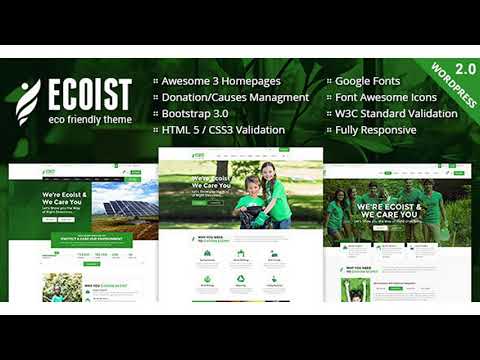 Ecoist - Environment & Non-Profit WordPress Theme | Themeforest Website Templates and Themes