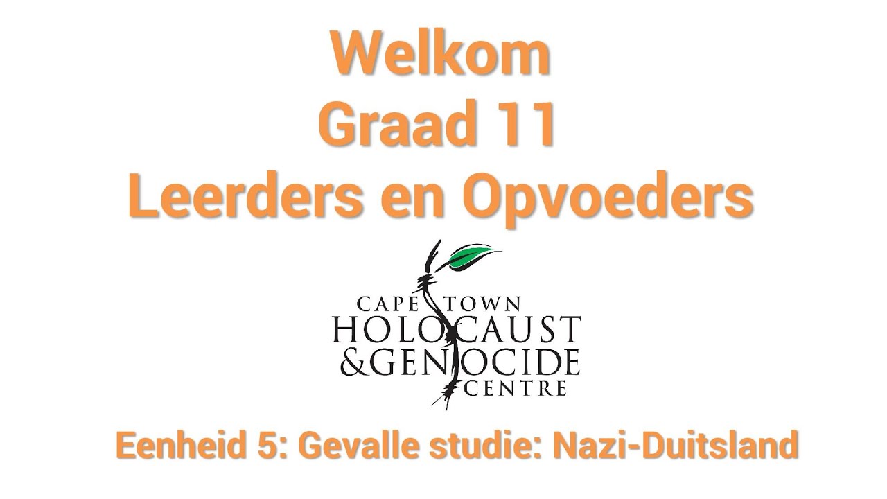 Gevalle-studie: Nazi-Duitsland Deel 1 - CTHGC| Graad 11 Eenheid 5 - YouTube