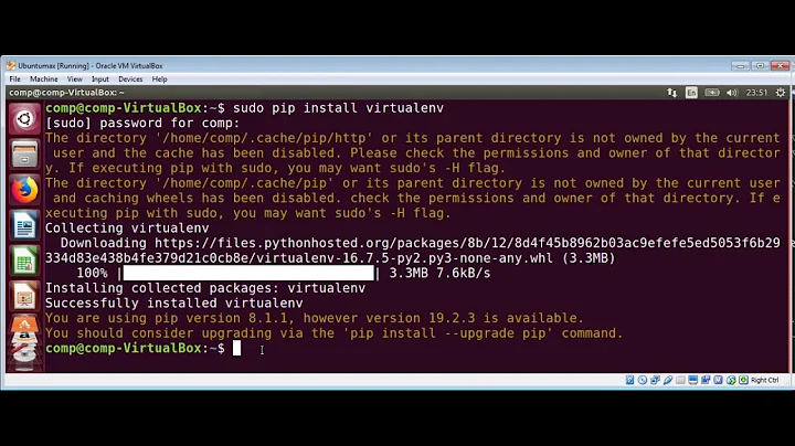 How To install virtualenv and virtualenvwrapper python modules on Ubuntu Linux