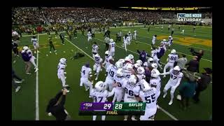 #4 TCU WALK OFF FIELD GOAL TO WIN vs BAYLOR 29-28 | 2022 #4 TCU WALK OFF FIELD GOAL TO WIN vs BAYLOR 29-28 | 2022