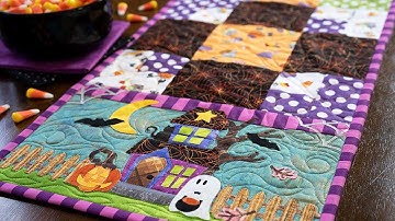 Easy Pieced Table Runner Series - October | a Shabby Fabrics Tutorial