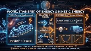 Work, Transfer of Energy & Kinetic Energy | Physics
