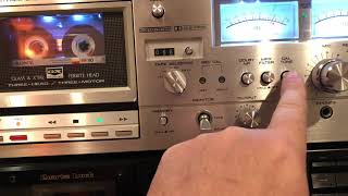 Akai Gxc-750D Recording Test Type I Tape