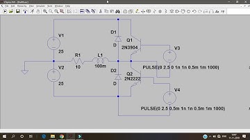 Half bridge inverter in LT Spice