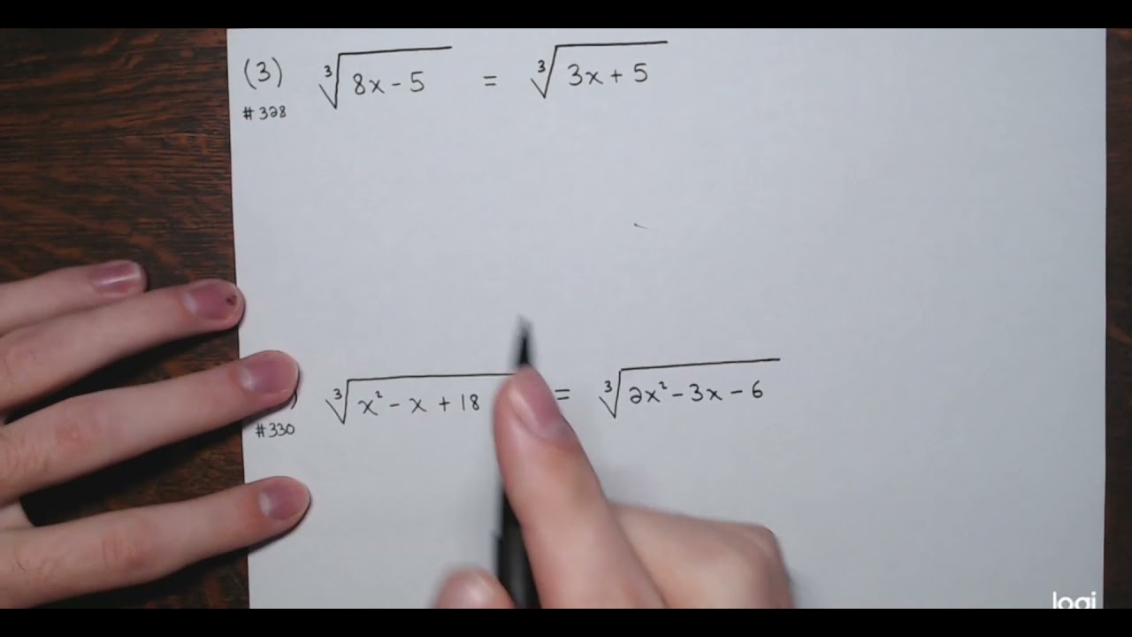 Solve Radical Equations with Two Radicals