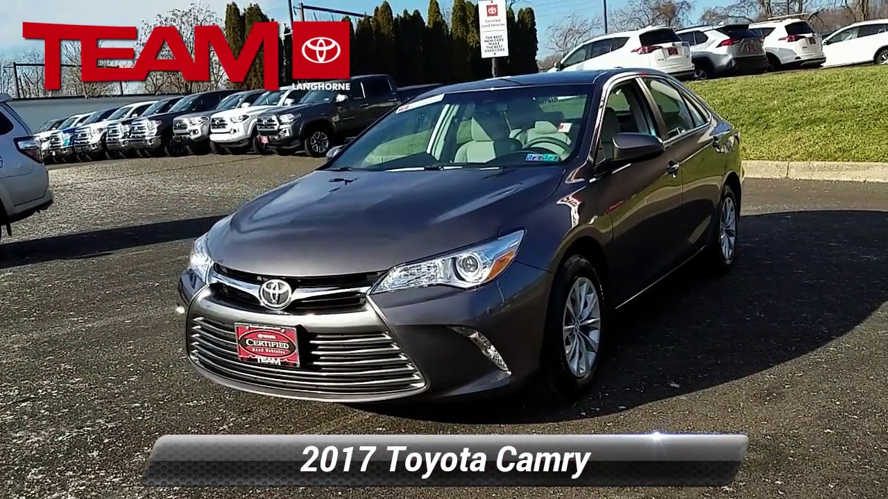 Certified 2017 Toyota Camry LE, Langhorne, PA 22616 YouTube