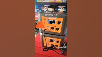 Charging my portable power stations for my next camping adventure. #camping  #portablepowerstation