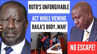 BREAKING! RUTO CAUGHT DISRESPECTING RAILA'S BODY - WON'T BELIEVE!