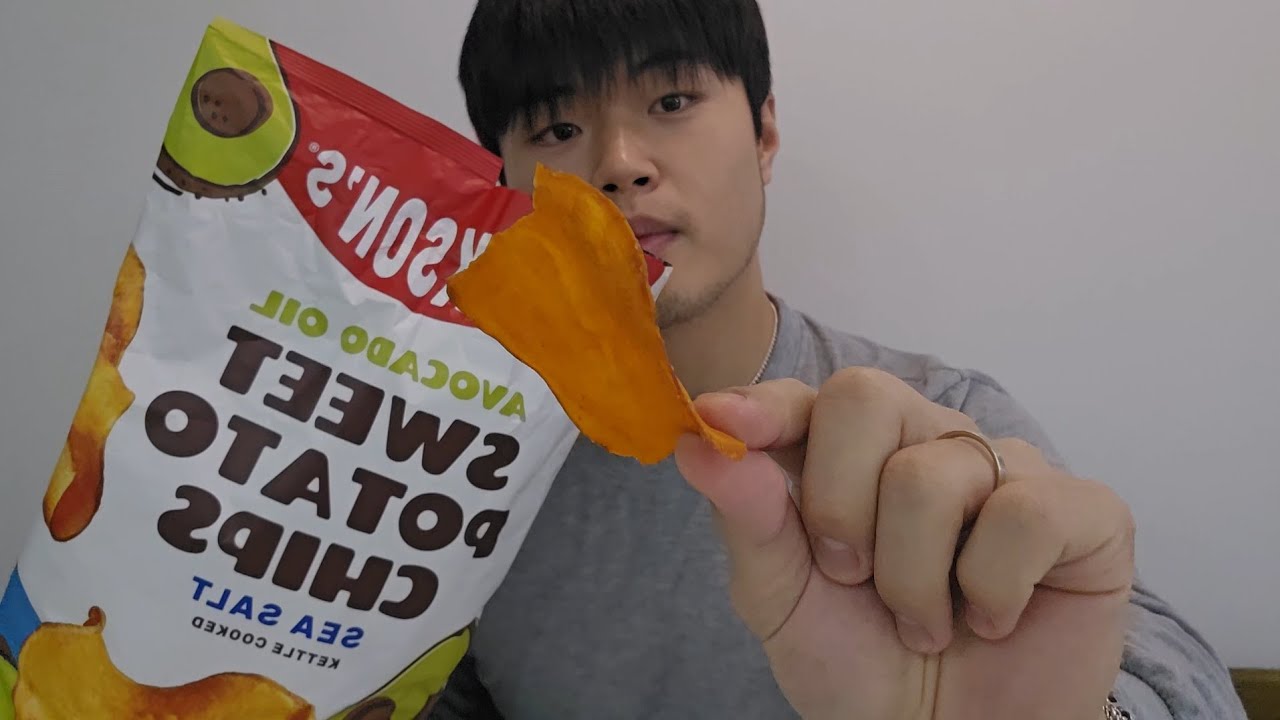 타락한 헬창의 퇴근 후 고구마칩 먹방 ASMR 