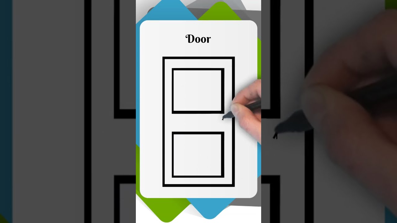 Draw Door | Easy drawing | 