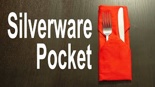 Napkin Silverware Pocket Tutorial - Simple Pocket