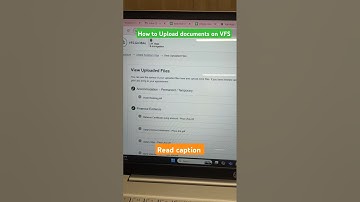 How to upload documents on VFS Global