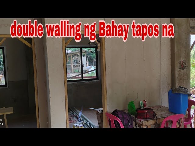 double walling ng Bahay tapos na class=