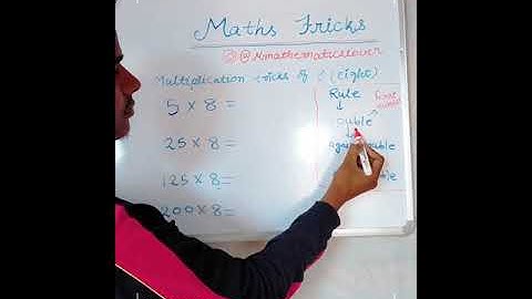 multiplication trick of 8 (eight)   #shorts #youtubeshorts