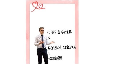 Grade 8 General science unit 1 Ecology topic Ecological Interdependence