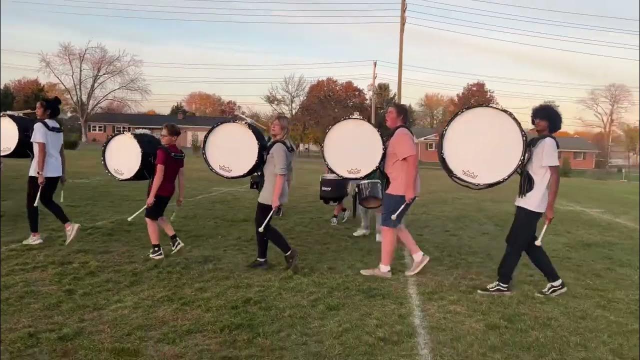Musselman High School Marching Band Battery Cam YouTube