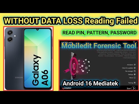 Samsung A06 (A065f) Screen unlock w/o data loss failed Mobiledit Forensic android 15 MTK chipset |