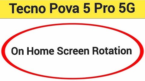 How to turn on home screen rotation, home screen auto rotation on off kaise karen, Tecno Pova 5 Pro