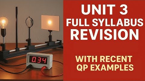 A Level Physics Unit 3 Full Syllabus Revision