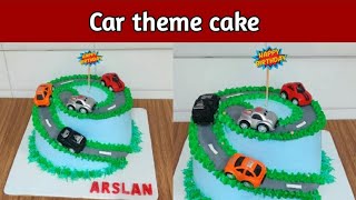 Car theme cake @NadiyaTanvir