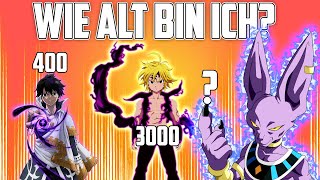 The Oldest Anime Characters - How Old Am I? Meliodas