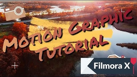 Motion Graphic Tutorial for Beginners - Filmora X